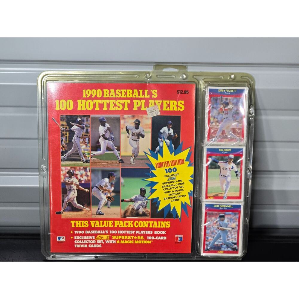 Vintage 1990 Score MLB Baseball Hottest Baseball Players Cards 100pc NOS